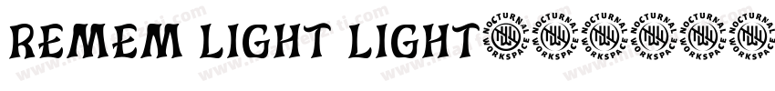 Remem Light Light字体转换